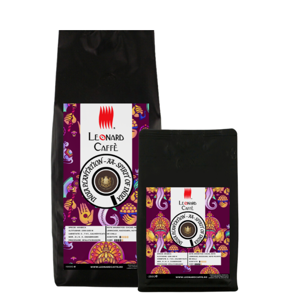 Cafeaua India AA Plantation este o adevărată delicatesă, cu un gust intens și note subtile de ciocolată.